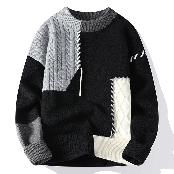 Lando | Patchwork design sweater