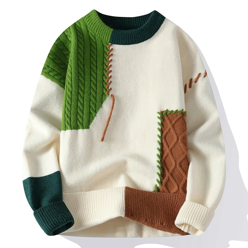 Lando | Patchwork design sweater