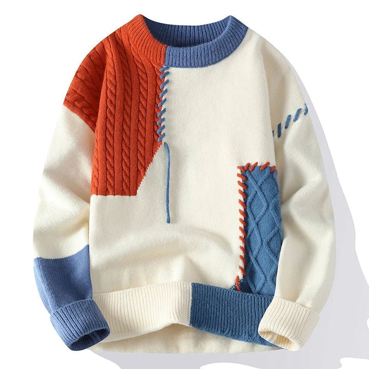 Eliza | Patchwork design sweater