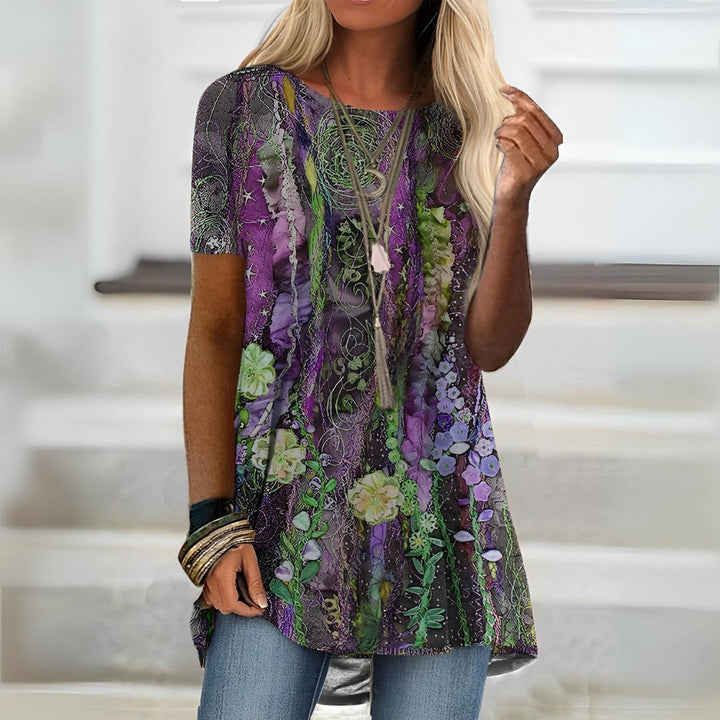 Anne | Floral Multicolor Women's Shirt