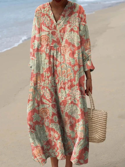 Raquel | Bohemian Floral Maxi Dress