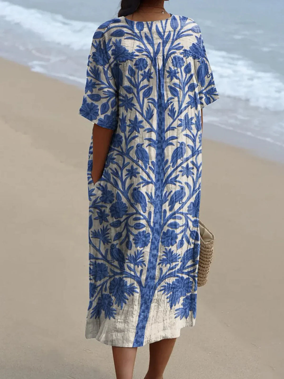 Esmeralda | Embroidered Blue Dress